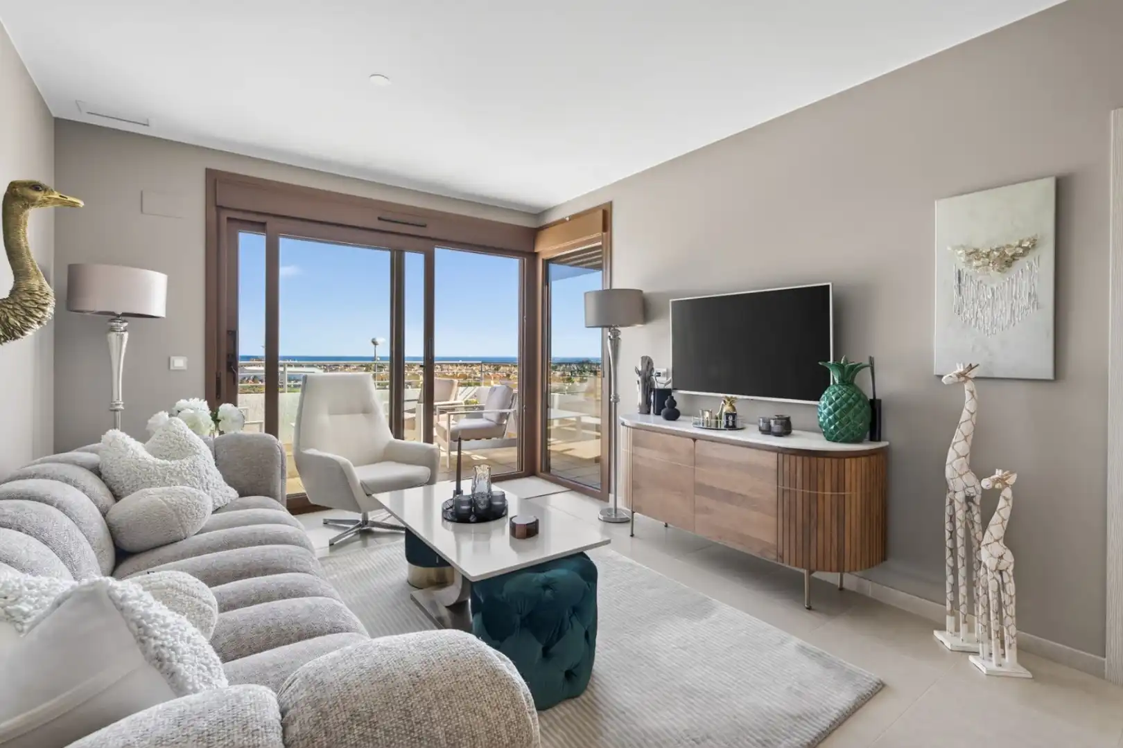 Sala de estar de Ático en venta en Orihuela con Aire acondicionado, Calefacción y Jardín privado