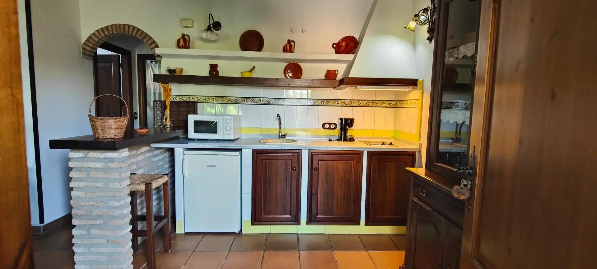 Cocina de Finca rústica en venta en La Lapa con Aire acondicionado, Jardín privado y Terraza