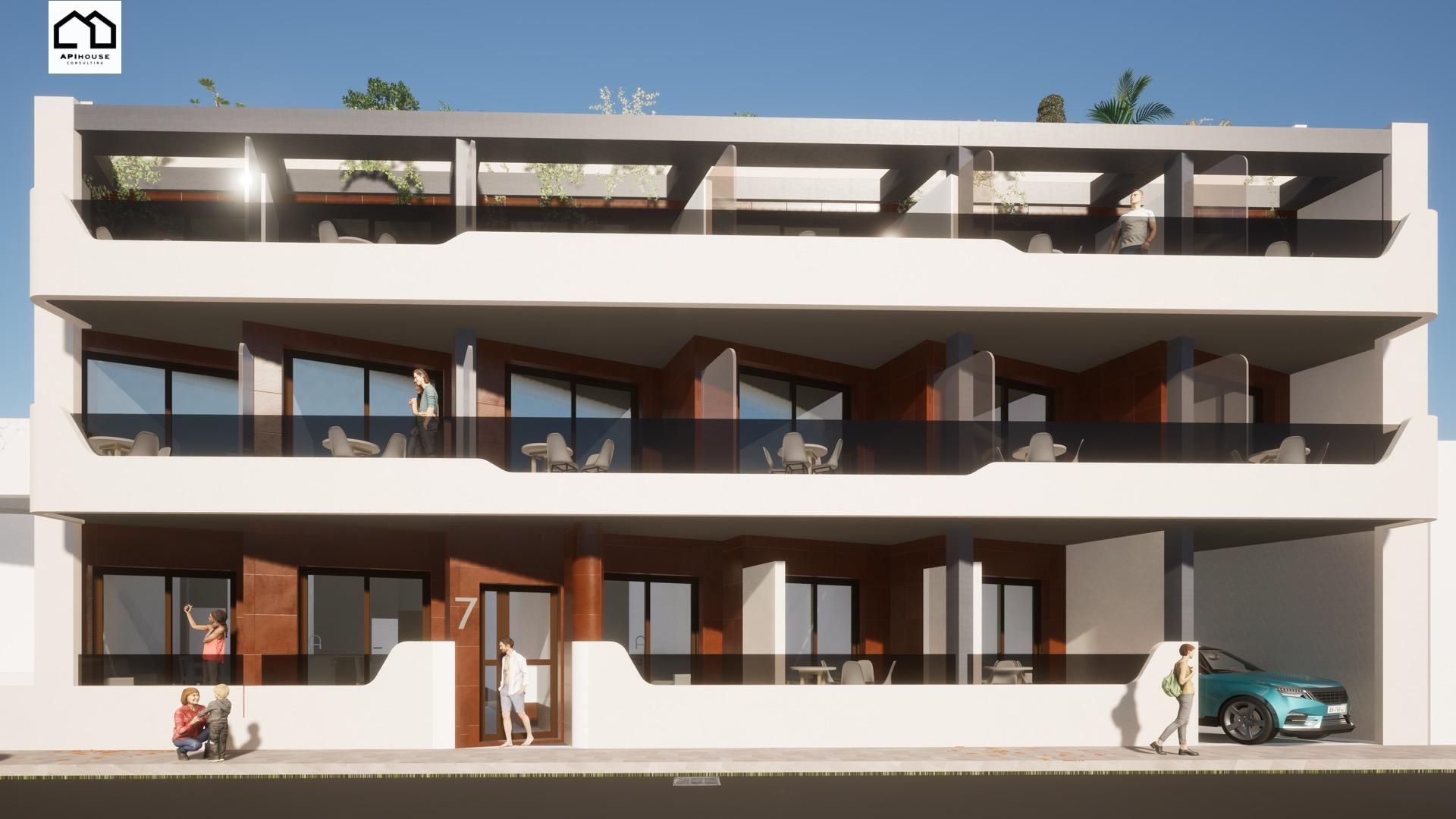 Vista exterior de Apartamento en venta en Torrevieja con Terraza y Piscina comunitaria