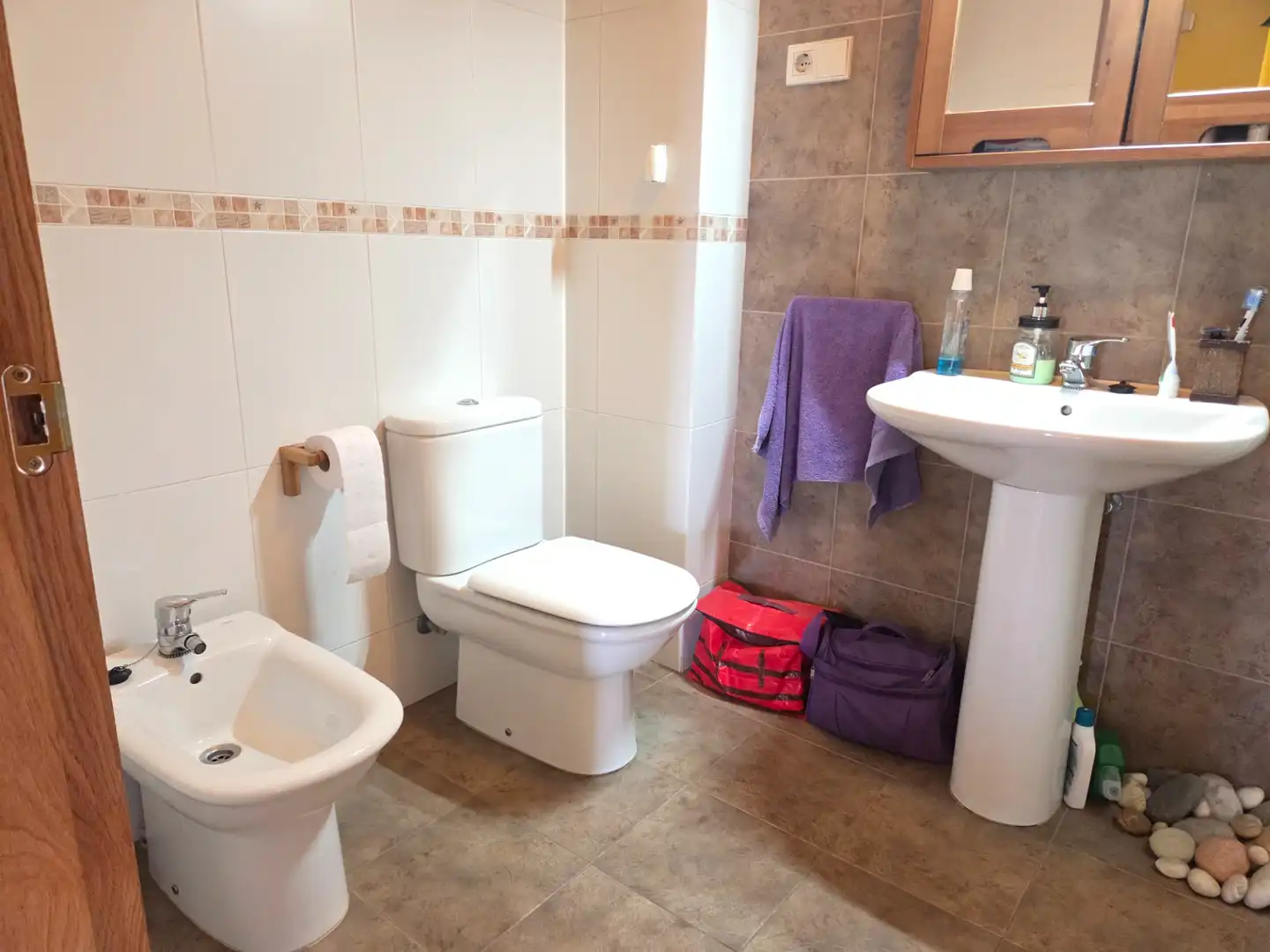 Bathroom of Flat for sale in Barreiros  with Terrace, Storage room and Furnished