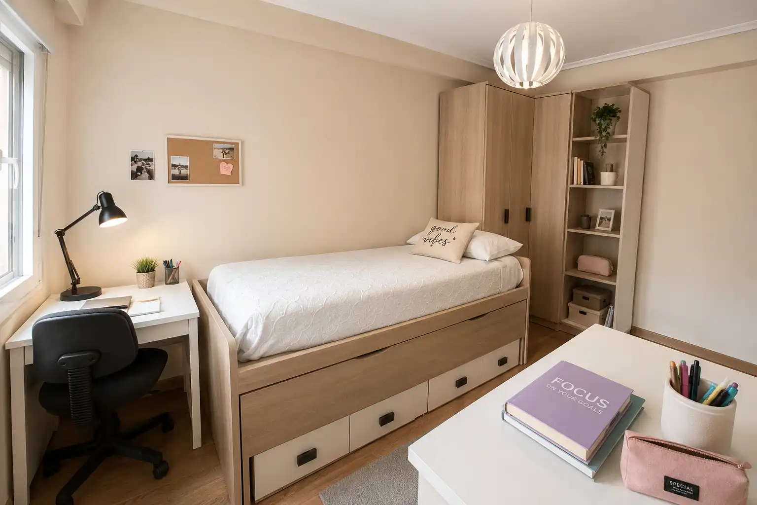 Bedroom of Flat for rent in Santander  with Heating, Furnished and Oven