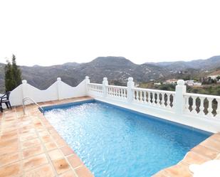 Swimming pool of Country house for sale in Comares  with Swimming Pool