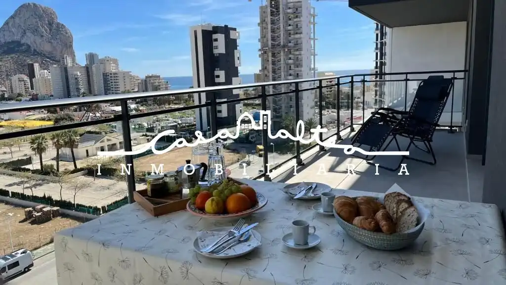 Terrassa de Pis de lloguer en Calpe / Calp amb Aire condicionat, Terrassa i Moblat