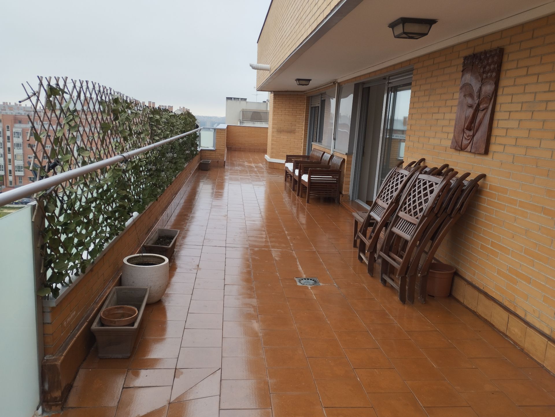 Terrace of Attic to rent in  Madrid Capital  with Air Conditioner, Heating and Parquet flooring