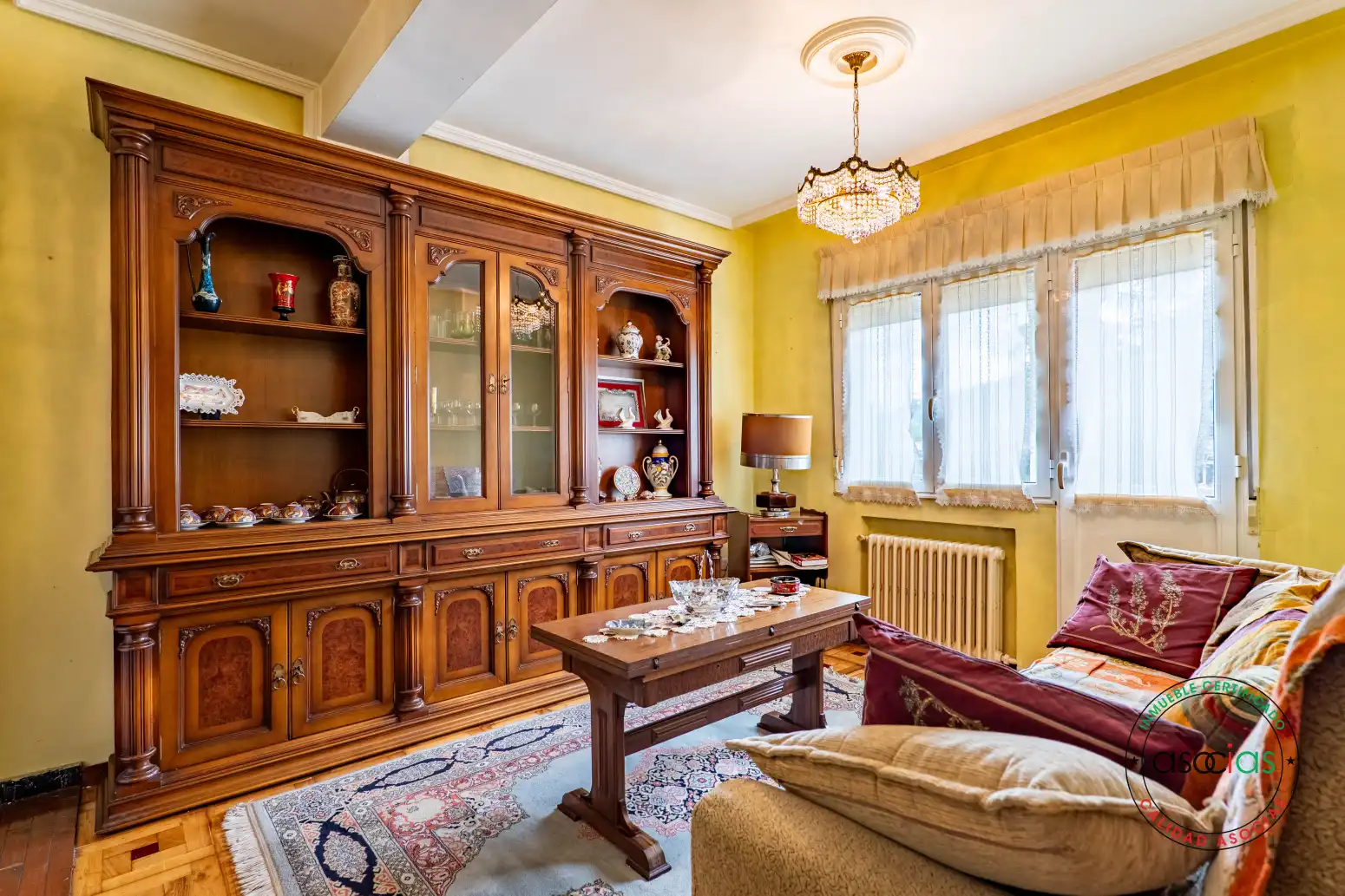 Living room of Houses for sale in Laviana  with Heating, Parquet flooring and Terrace