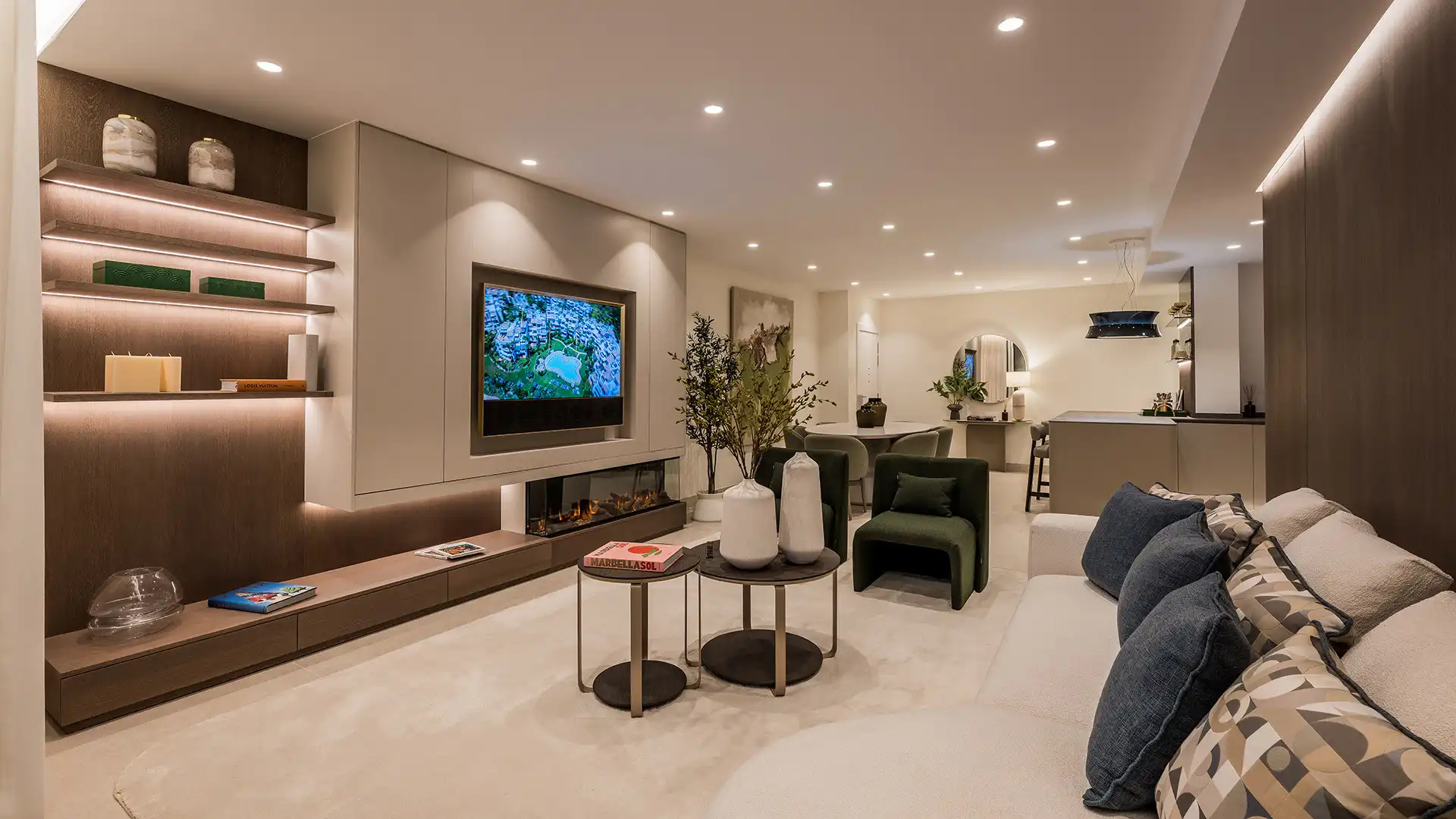 Sala de estar de Planta baja en venta en Estepona con Aire acondicionado, Terraza y Trastero
