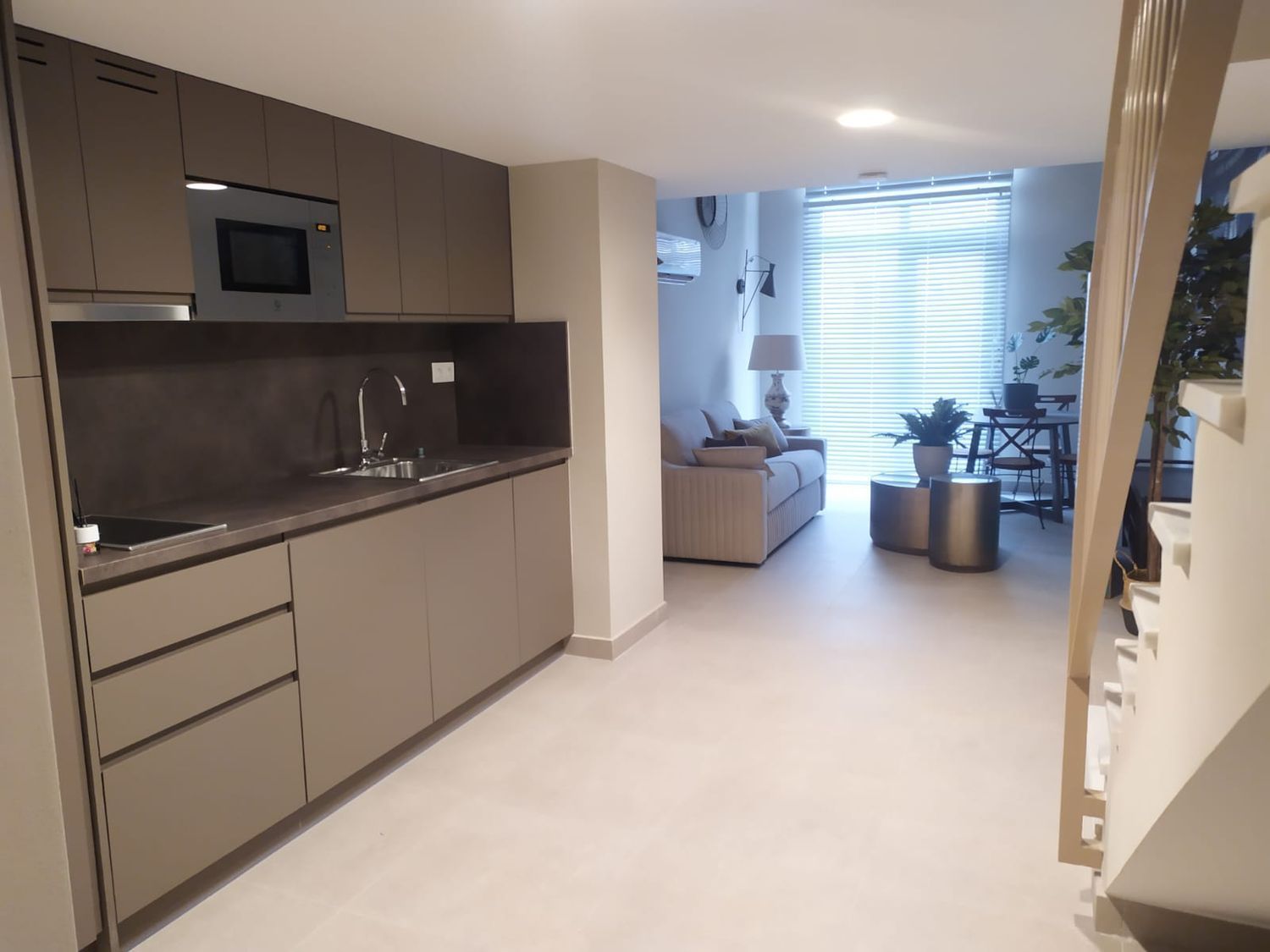 Kitchen of Flat for rent in Málaga Capital  with Air Conditioner, Terrace and Furnished