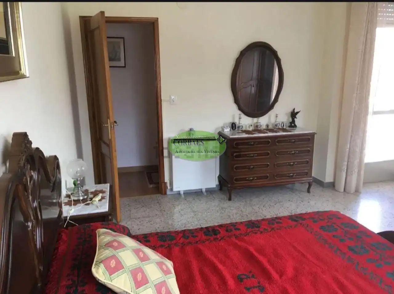 Schlafzimmer von Wohnung zum Verkauf in Xunqueira de Ambía mit Heizung, Abstellraum und Möbliert