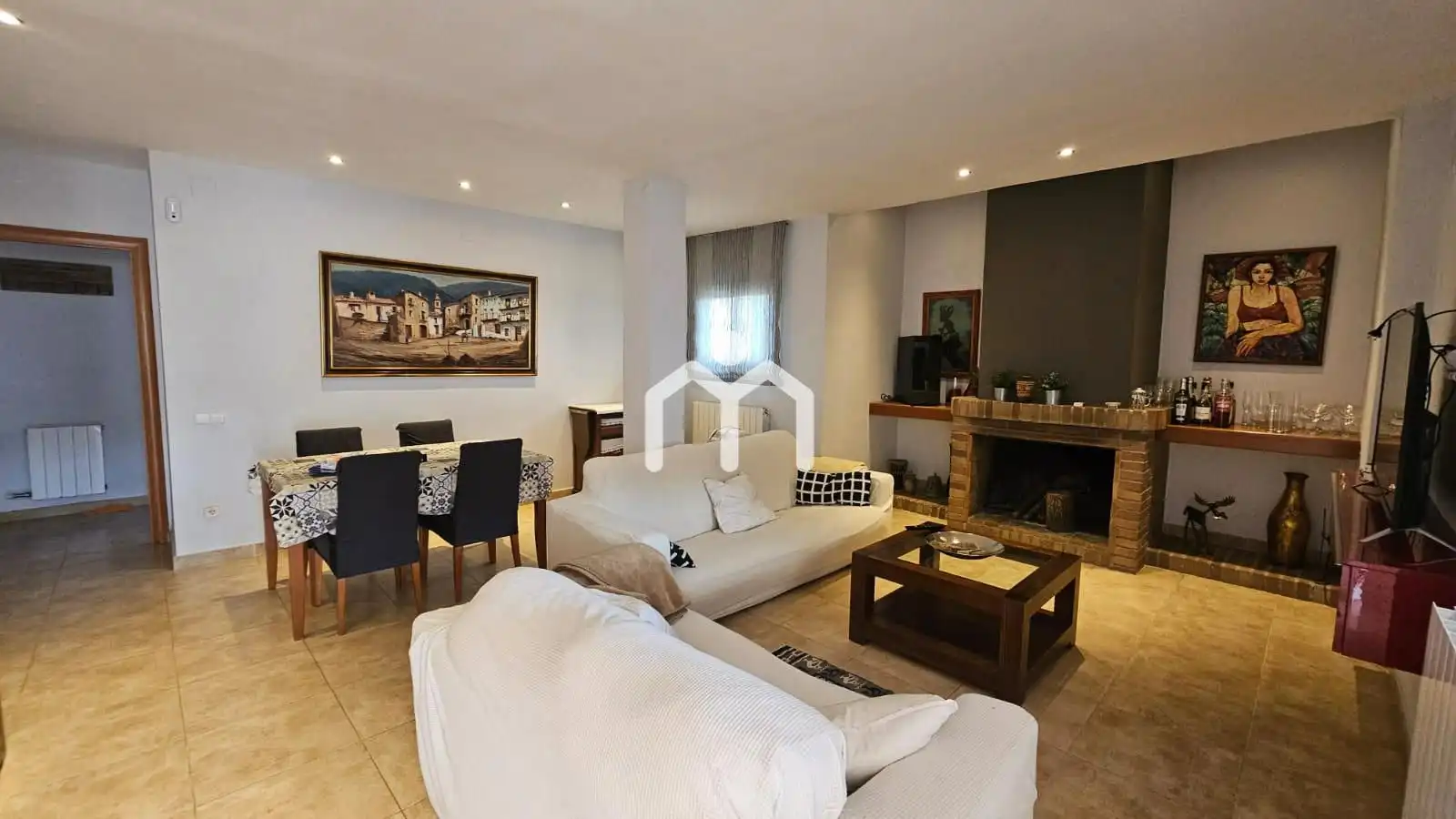 Sala de estar de Casa o chalet en venta en Cabrils con Calefacción, Parquet y Terraza