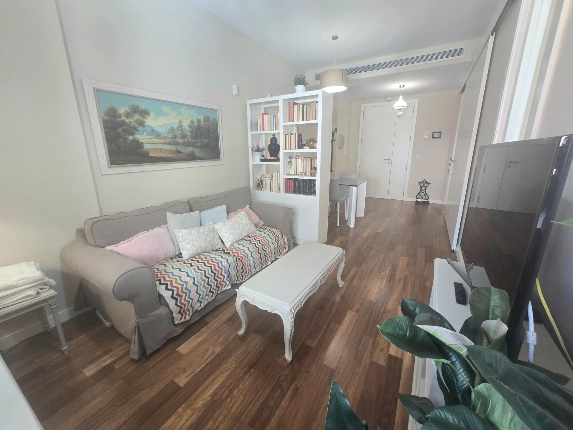 Living room of Flat for sale in Málaga Capital  with Air Conditioner and Parquet flooring