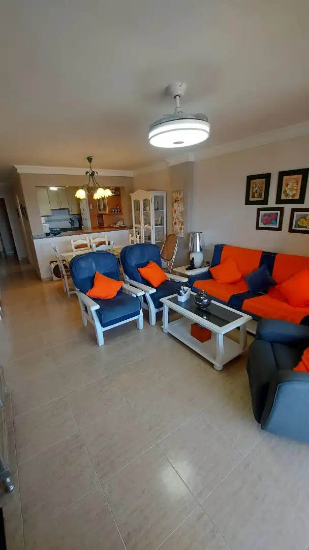 Wohnzimmer von Wohnung zur Miete in Almuñécar mit Terrasse, Möbliert und Ofen