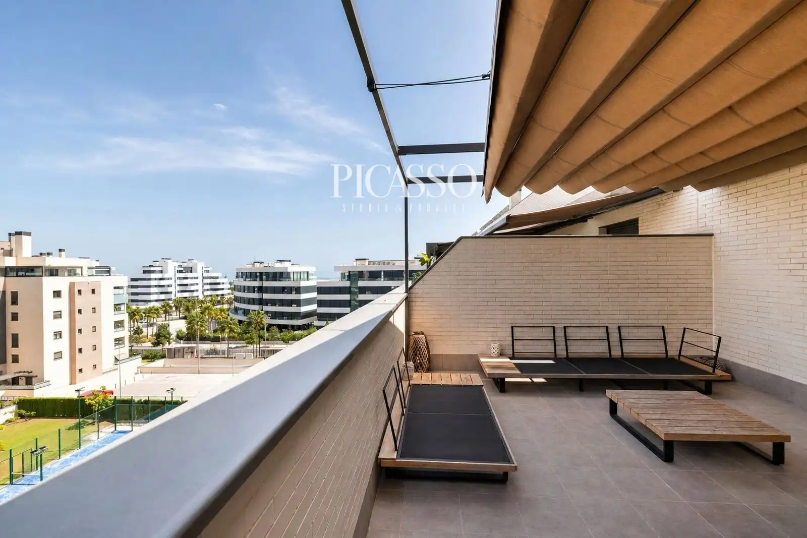 Terrace of Flat for rent in Torremolinos  with Air Conditioner, Heating and Terrace