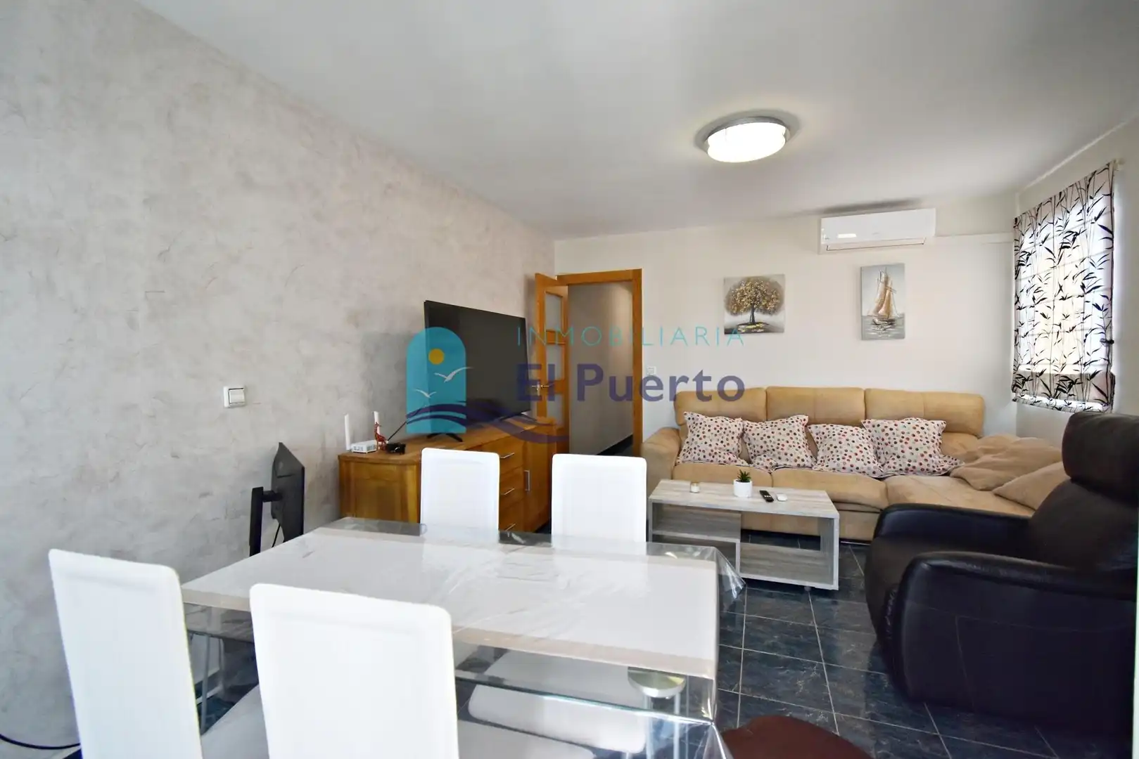 Sala d'estar de Apartament en venda en Mazarrón amb Aire condicionat, Calefacció i Terrassa