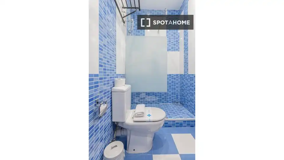 Bathroom of Flat for rent in Madrid  with Air Conditioner, Heating and Furnished