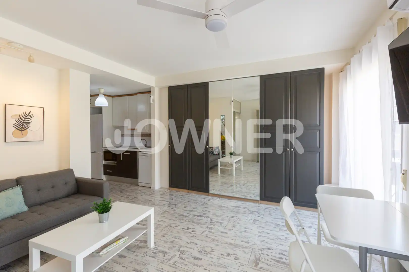 Wohnzimmer von Wohnung zur Miete in Madrid mit Klimaanlage, Heizung und Möbliert
