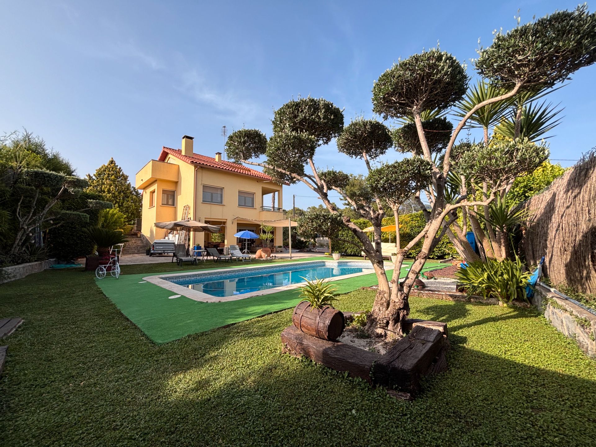 Jardín de Casa o chalet en venta en Bigues i Riells con Aire acondicionado, Calefacción y Jardín privado