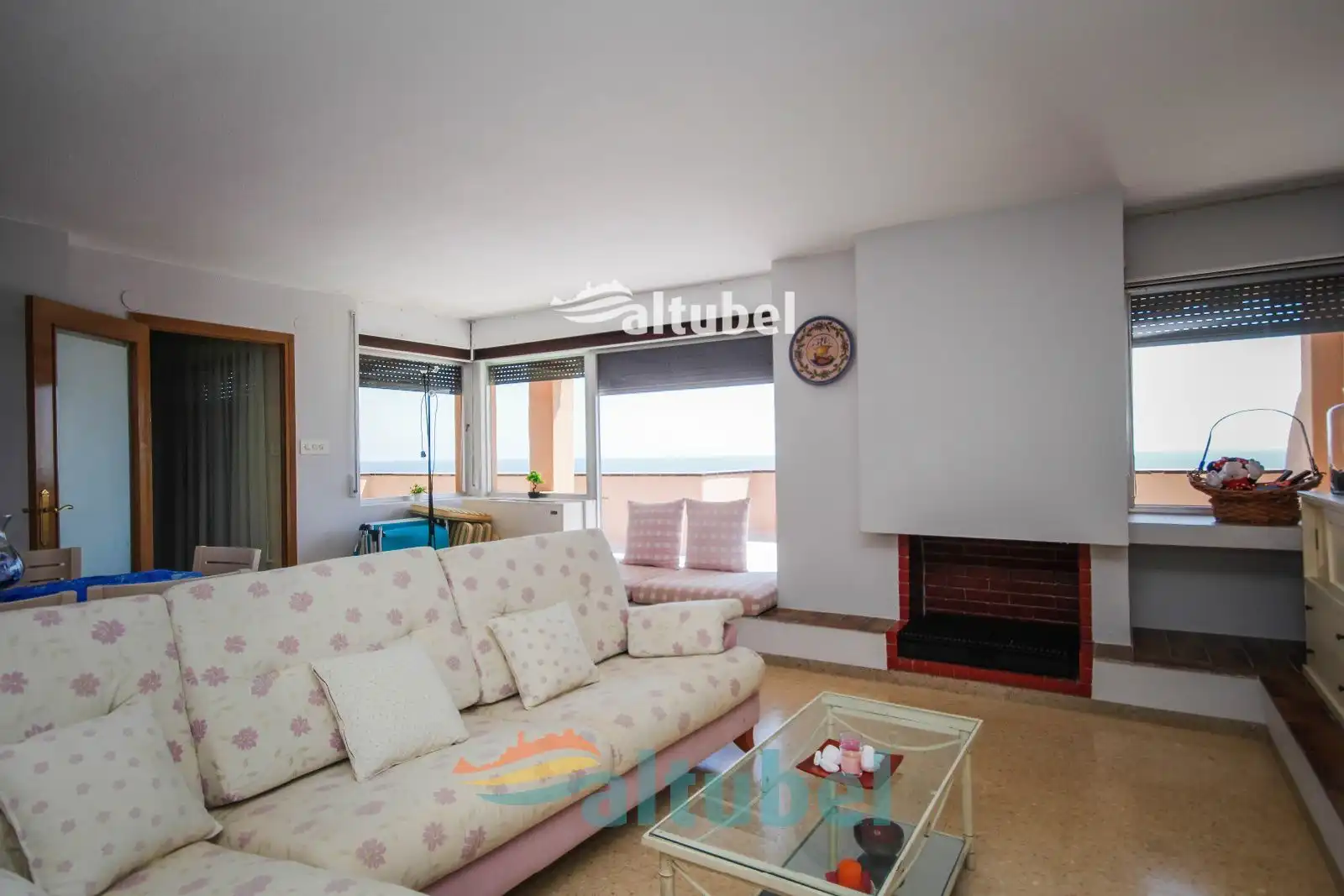 Wohnzimmer von Dachboden zum Verkauf in Peñíscola / Peníscola mit Terrasse, Schwimmbad und Möbliert