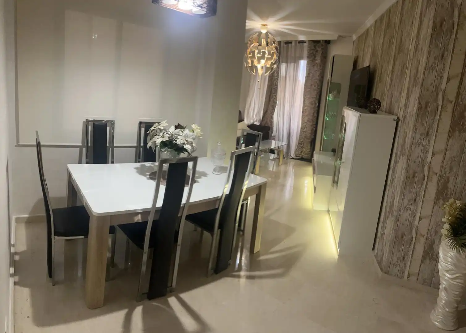 Dining room of Flat for rent in Fuengirola  with Air Conditioner, Terrace and Furnished