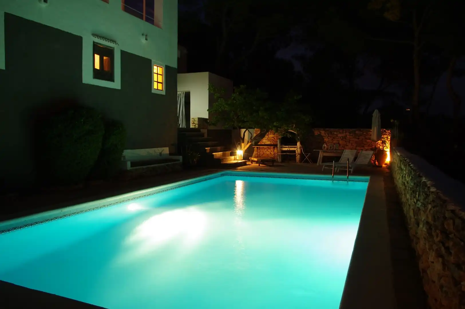 Piscina de Finca rústica en venda en Santa Eulària des Riu amb Aire condicionat, Calefacció i Jardí privat