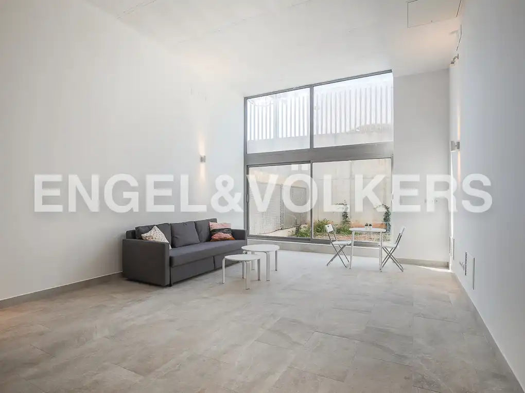 Wohnzimmer von Loft zur Miete in Valencia mit Klimaanlage, Heizung und Privatgarten