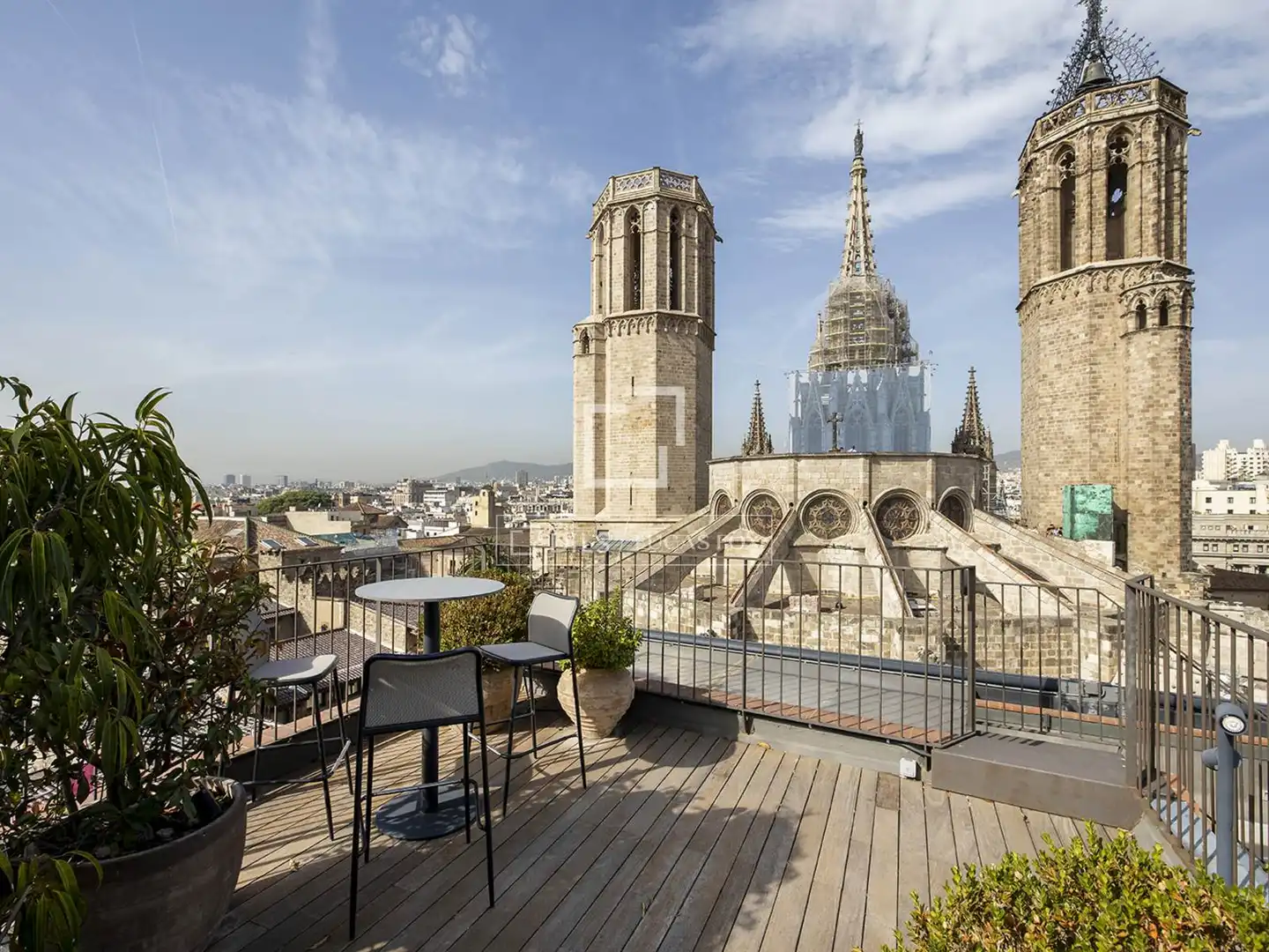 Terrasse von Dachboden zum Verkauf in Barcelona mit Klimaanlage, Heizung und Parkett