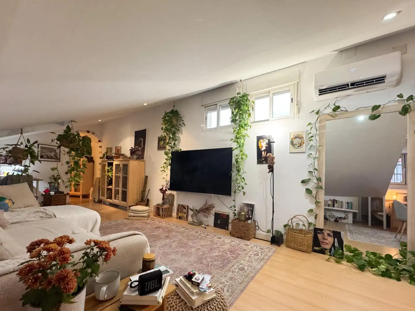 Living room of Attic for sale in Madrid  with Air Conditioner and Heating