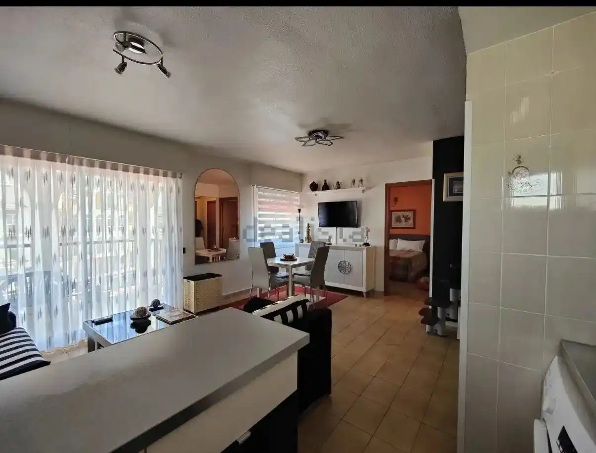 Sala d'estar de Pis en venda en Torrevieja amb Aire condicionat, Terrassa i Moblat