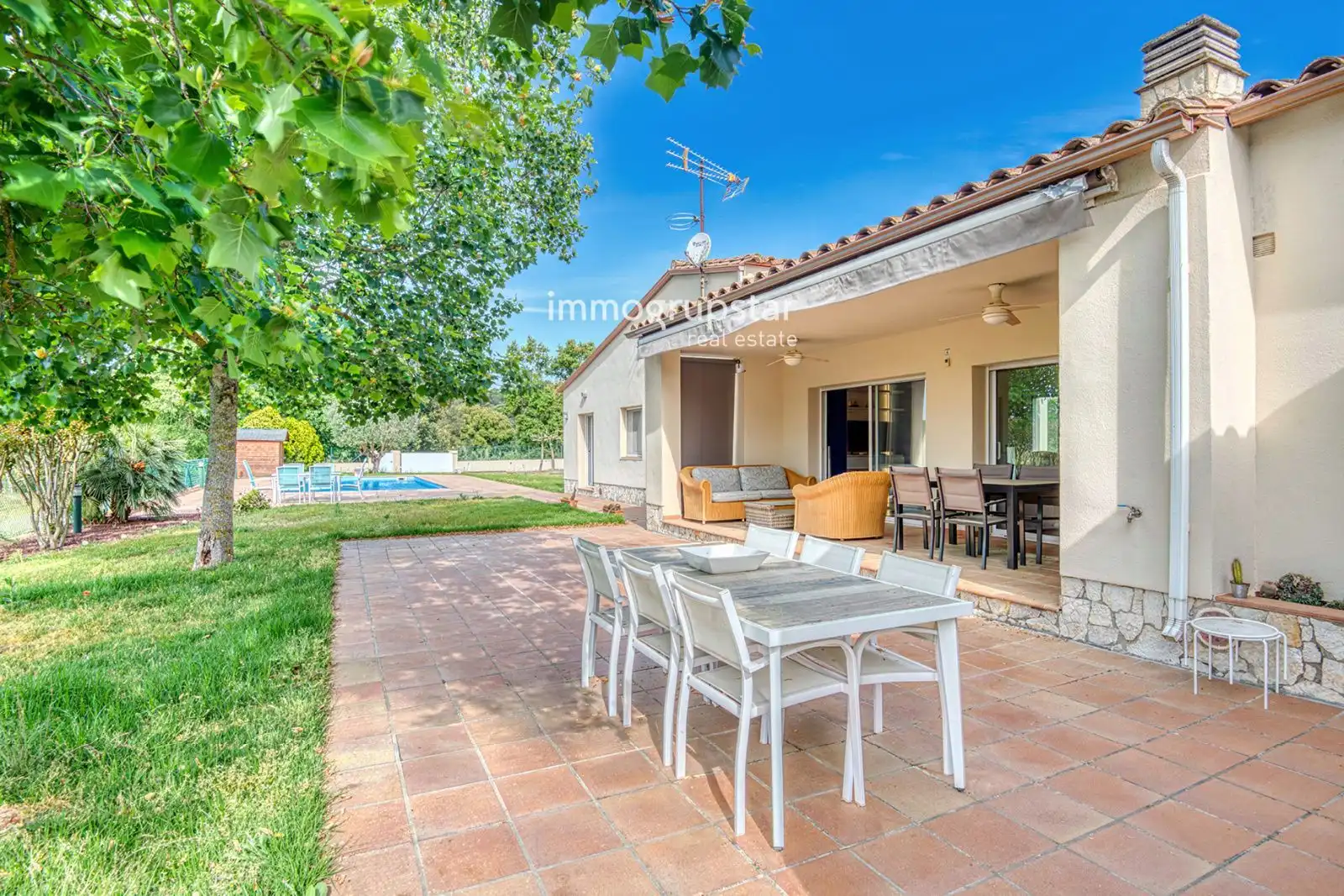 Vista exterior de Casa o chalet en venta en Santa Cristina d'Aro con Calefacción, Terraza y Piscina