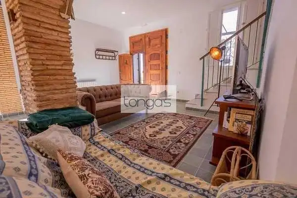 Sala de estar de Finca rústica en venta en Alzira con Aire acondicionado, Jardín privado y Piscina