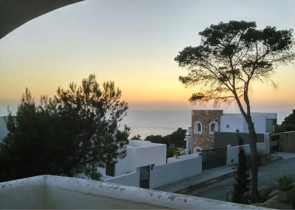 Vista exterior de Casa adosada de alquiler en Sant Josep de sa Talaia con Aire acondicionado, Jardín privado y Terraza