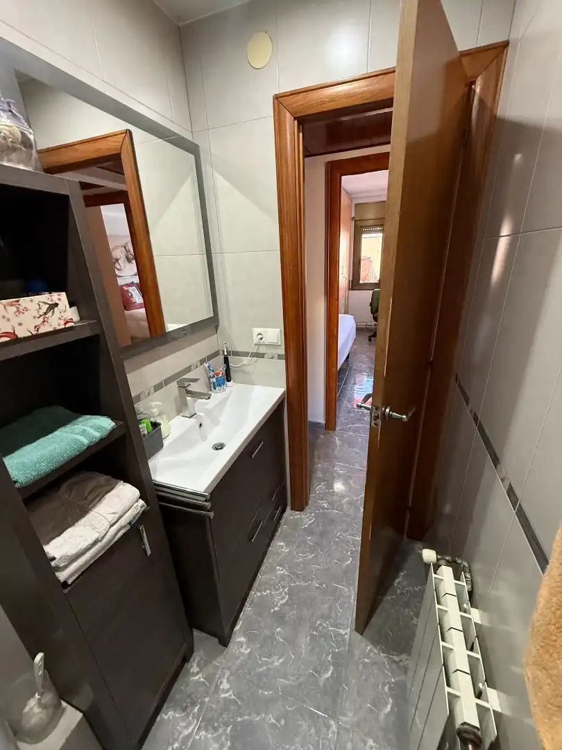 Bathroom of Flat for sale in Mataró  with Storage room, Furnished and Balcony