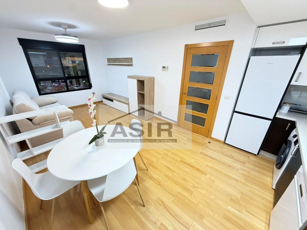Sala d'estar de Pis de lloguer en Alzira amb Aire condicionat i Balcó