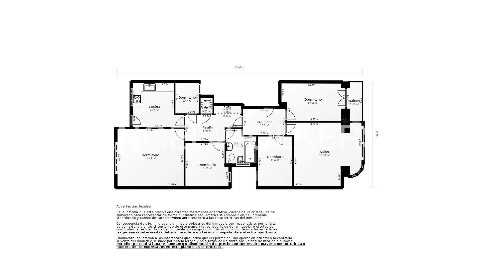 Wohnung zum Verkauf in Valencia mit Heizung und Balkon