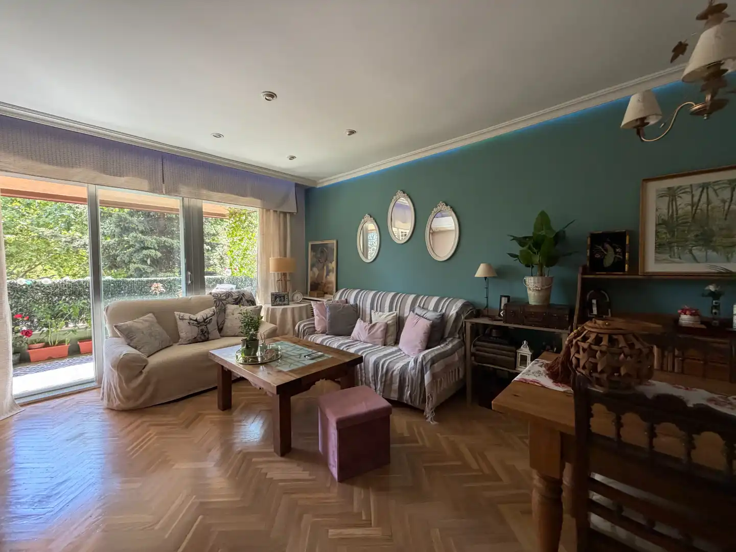 Sala d'estar de Pis en venda en Tres Cantos amb Aire condicionat, Calefacció i Parquet