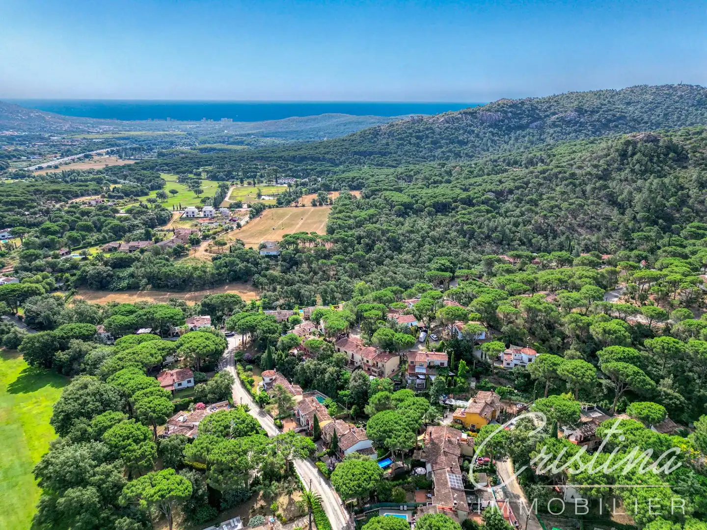 Vista exterior de Casa adosada en venta en Santa Cristina d'Aro con Calefacción, Jardín privado y Terraza
