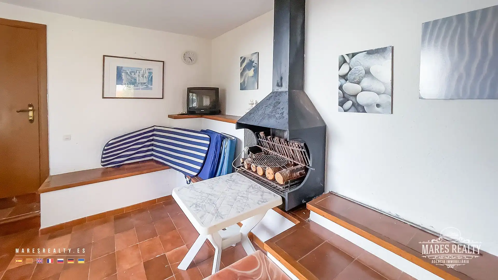 Sala d'estar de Casa o xalet en venda en Lloret de Mar amb Calefacció, Jardí privat i Terrassa