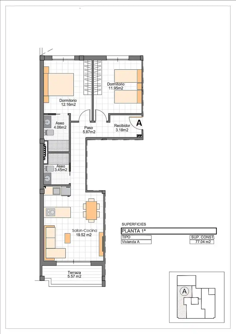 Appartement compact avec terrasse à vendre à Los Cuarteros, imagen 11