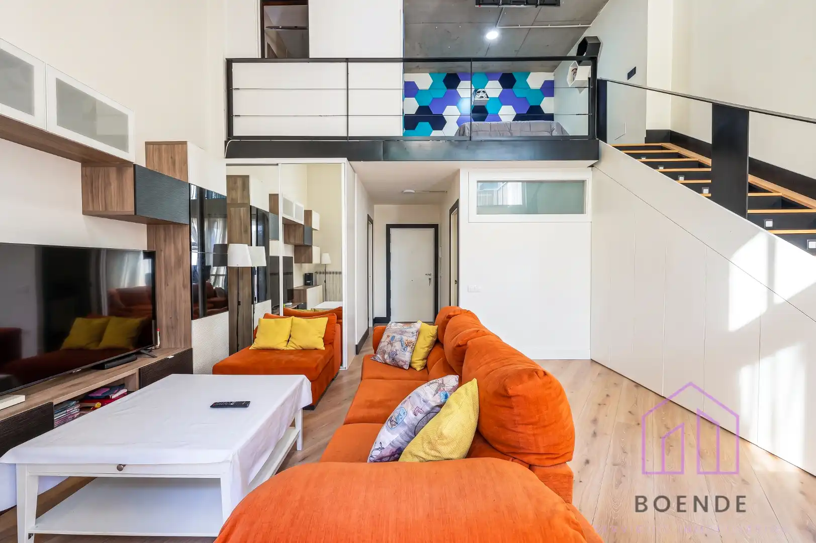 Wohnzimmer von Loft zum Verkauf in Camarma de Esteruelas mit Klimaanlage, Heizung und Terrasse