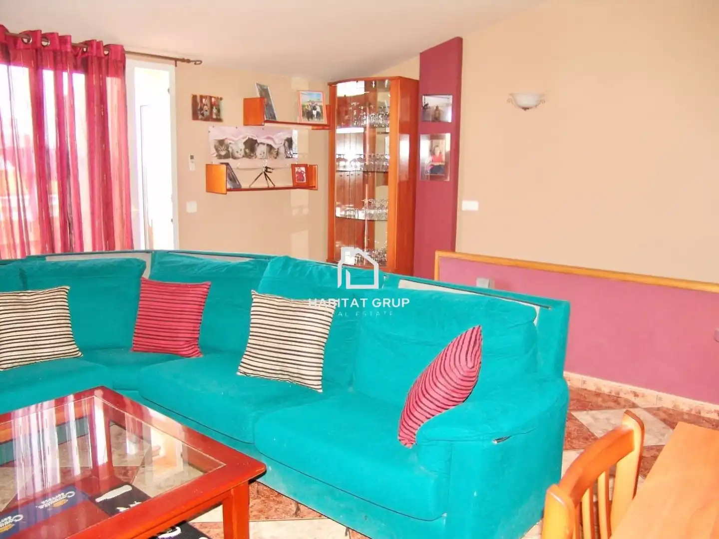 Wohnzimmer von Maisonette zum Verkauf in Ciutadella de Menorca mit Klimaanlage, Heizung und Terrasse