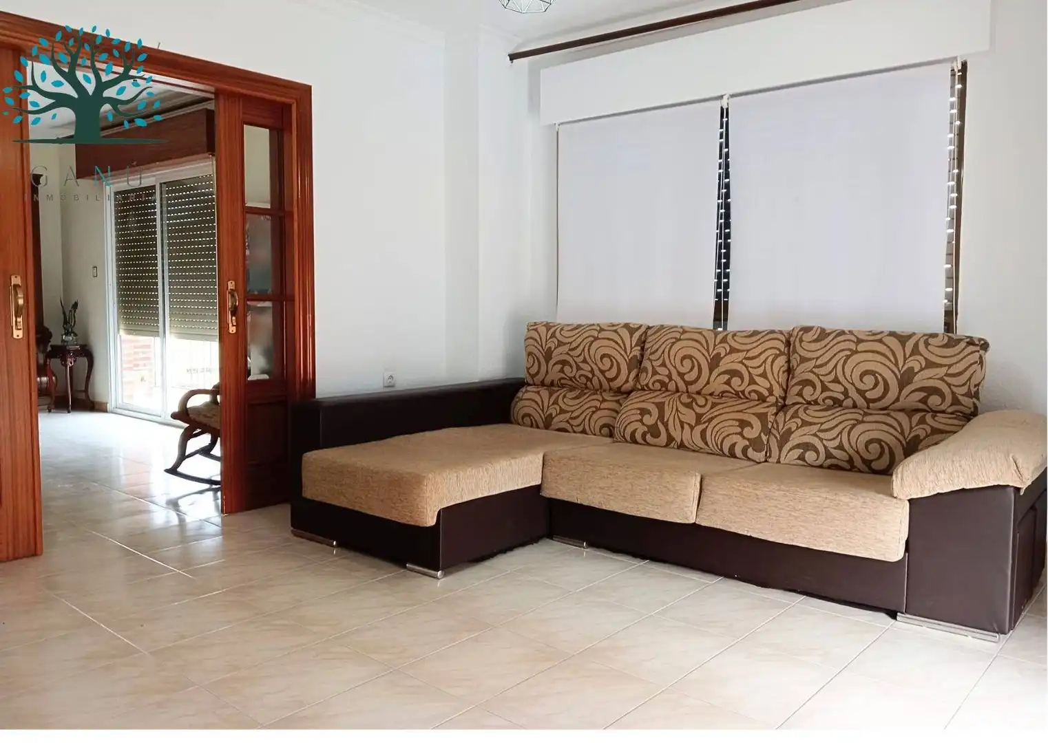 Sala de estar de Piso en venta en Mazarrón con Aire acondicionado, Terraza y Amueblado