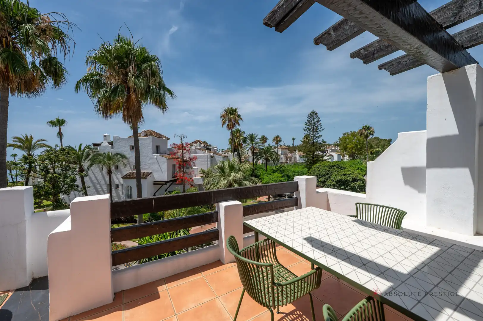 Terrace of Attic for rent in Estepona  with Air Conditioner, Terrace and Swimming Pool