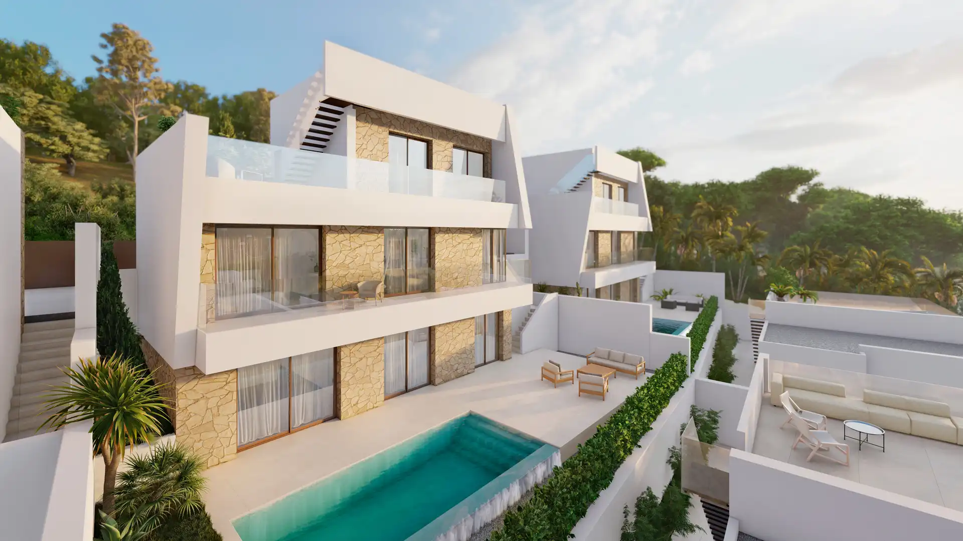 Xalet amb piscina en venda a Balcón de Finestrat - Terra Marina
