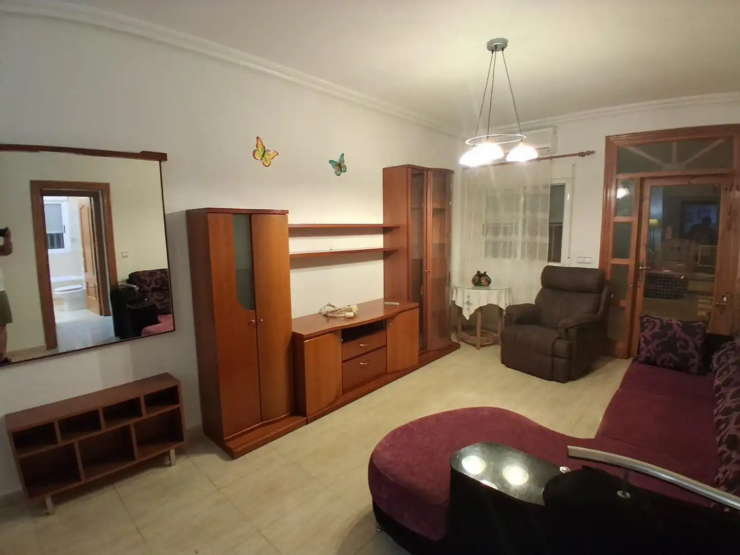Wohnzimmer von Erdgeschoss zur Miete in Murcia mit Klimaanlage