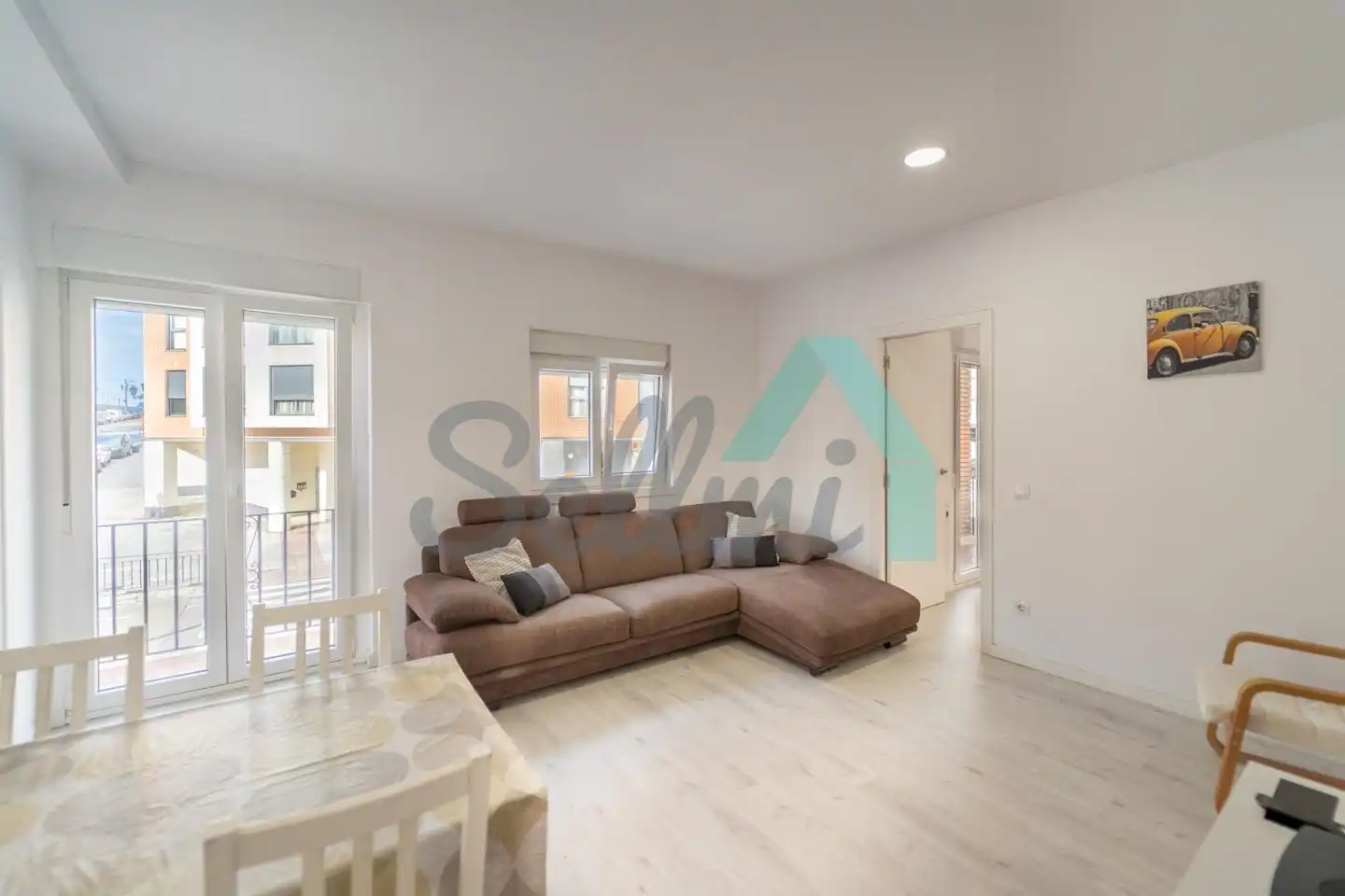 Sala de estar de Piso para compartir en Oviedo  con Terraza y Amueblado