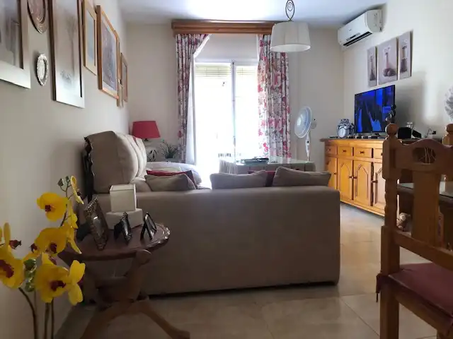 Sala d'estar de Pis en venda en Sanlúcar de Barrameda amb Aire condicionat, Terrassa i Moblat