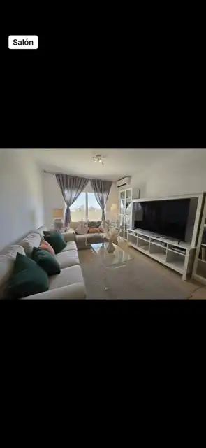 Living room of Flat for rent in Marbella  with Air Conditioner, Terrace and Furnished