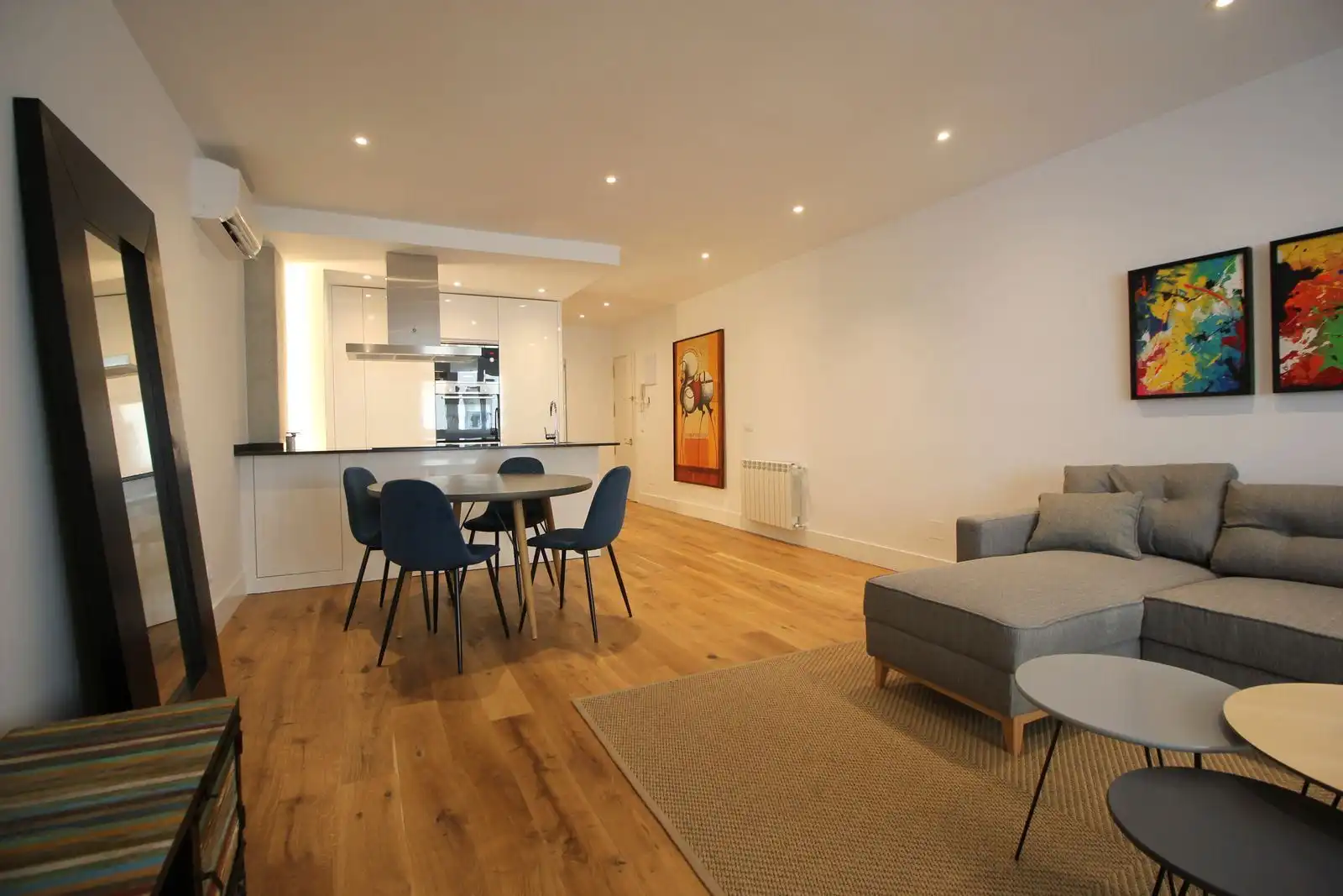 Sala de estar de Piso de alquiler en Madrid con Aire acondicionado, Calefacción y Parquet