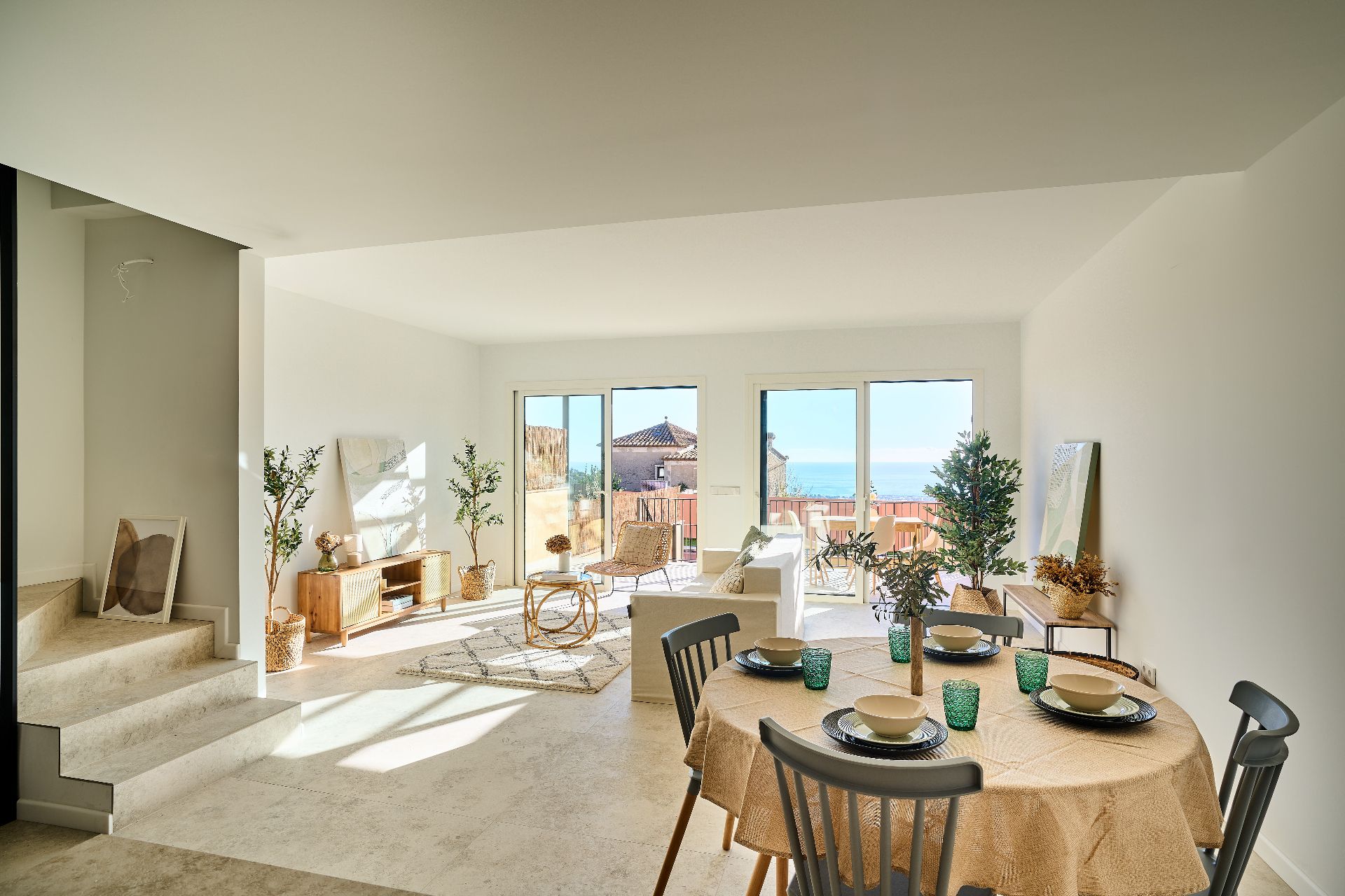 Living room of Single-family semi-detached for sale in Premià de Dalt  with Air Conditioner, Heating and Private garden