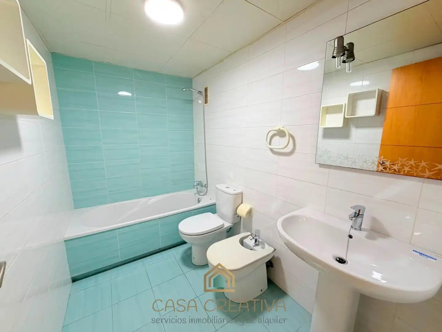 Bathroom of Apartments for rent in Puçol  with Air Conditioner, Private garden and Furnished