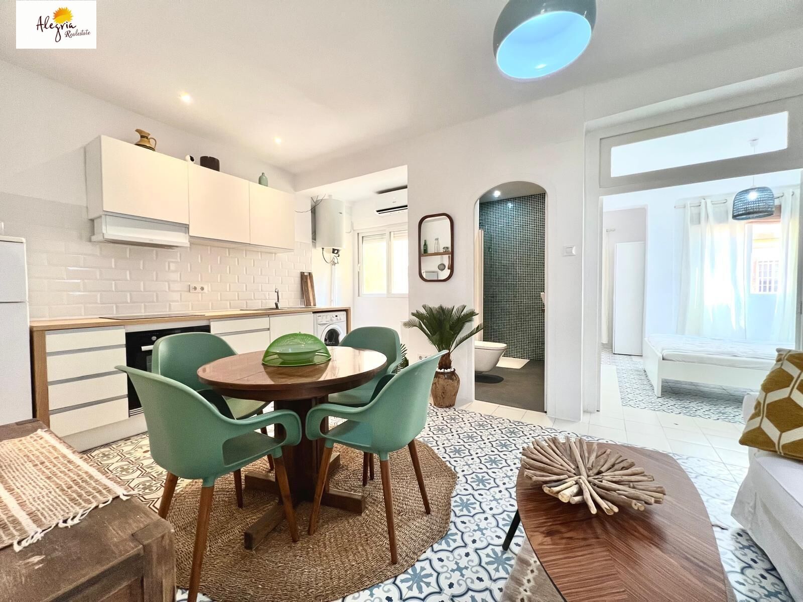 Dining room of Flat for sale in  Valencia Capital  with Air Conditioner, Terrace and Alarm